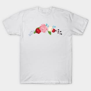 Flower , Colorful Flowers Design , beautiful flower , Floral Pattern T-Shirt